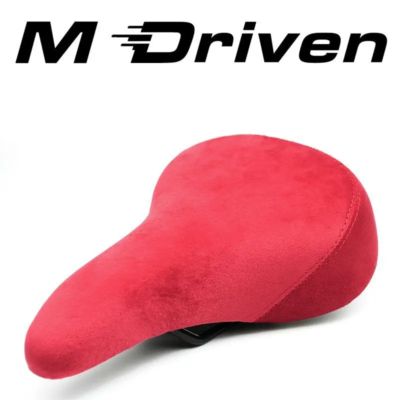 Flannel Surface Comfort Widened Thickened Bike Saddle Universal for Street Trial & BMX