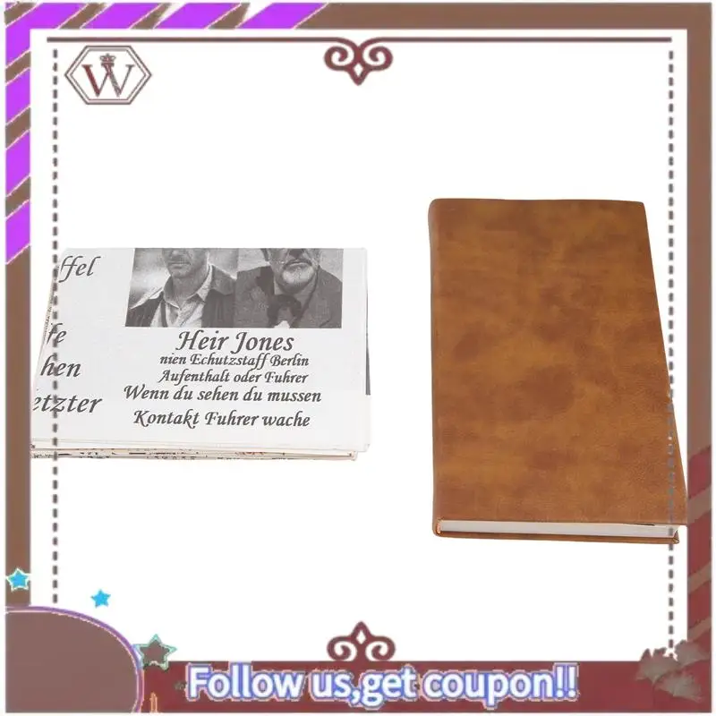 ABBG-그레일 다이어리 인디애나 저널, 인디애나 그레일 다이어리 저널, 인디애나 성배돌 다이어리 소품, 빈티지 가죽 저널 약 17X