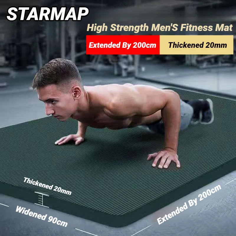 Juego de 3 piezas para hombre, tapete de yoga antideslizante deportivo grueso de alta calidad, adecuado para fitness, pilates, gimnasio, ejercicio en casa