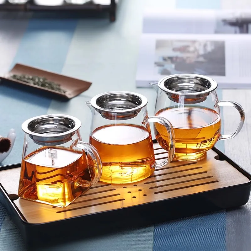 

Heat-resisting High Borosilicate Glass Tea Pitcher Tea Set Accessory Clear Glass Fair Mug Chinese Tea Divider Milk Coffee Jug