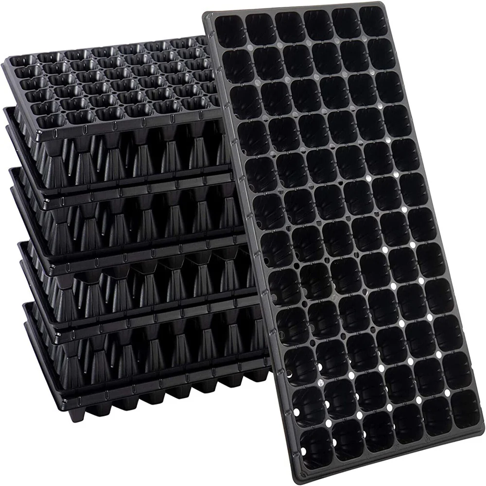 1 Pc Seedling Tray Starter Plug Planting Planter Container Plastic Seedling Starter Trays Nursery Grow Box Tray Plant Flower Pot