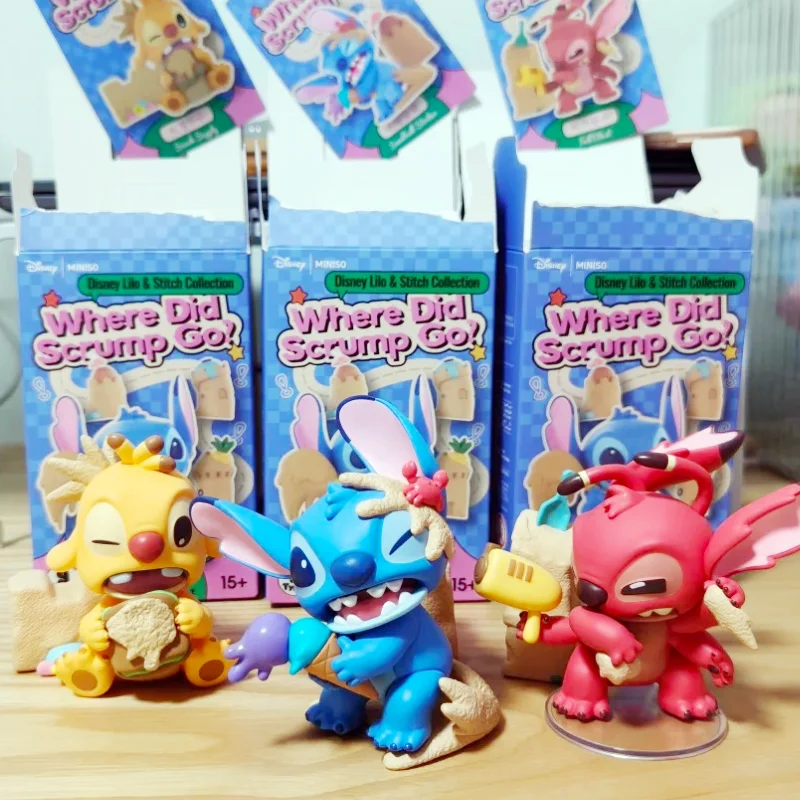 

Genuine Disney Stitch Where Did Scrump Go Series Blind Box Angel Movable Anime Figure Ornaments Trendy Toy Mystery Birthday Gift