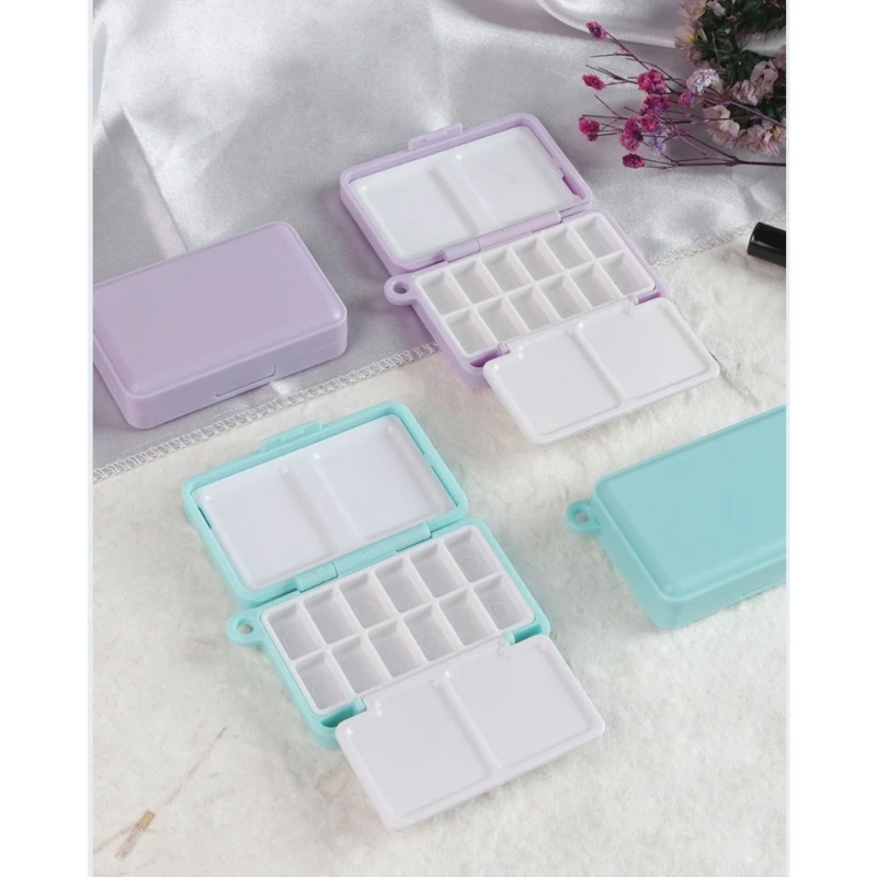 Portable Watercolour Paint Folding Paint Case Watercolor Paint Mixing Tray For Oil Acrylics Paint