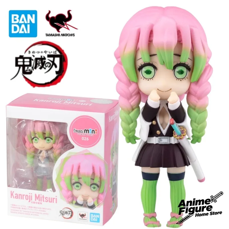 

100% оригинал, в наличии Bandai Demon Slayer Kanroji Mitsuri, мини-модель персонажа аниме, игрушки, настольные украшения, коллекция подарков
