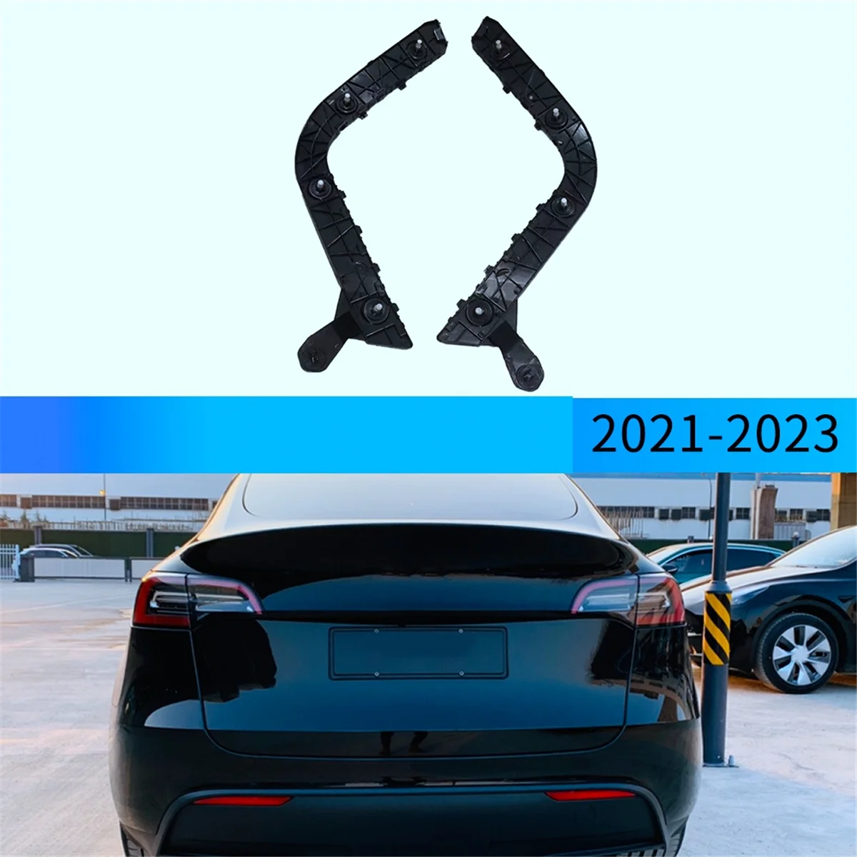 Suporte para amortecedor traseiro esquerdo e direito, Suporte de base fixa, 1494043-00-A 1494044-00-A, Peças para Tesla Model Y 2021-2023