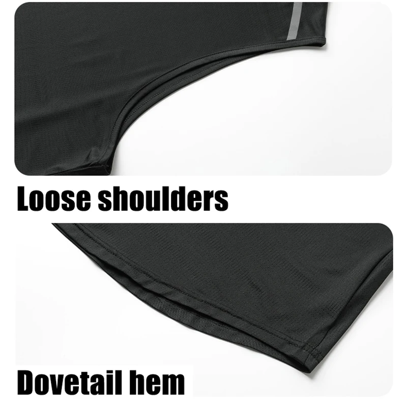 CHRLCK Men's Running Vest Quick Drying Gym Tank top Men Fitness Sleeveless Shirt Male Mesh Breathable Fitness Sports Vest image 6