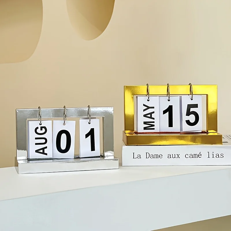 

1шт [Креативный мини-календарь] Креативный мини-настольный календарь «сделай сам» | 1 шт. украшение для офисного стола и праздничный орнамент, календарь