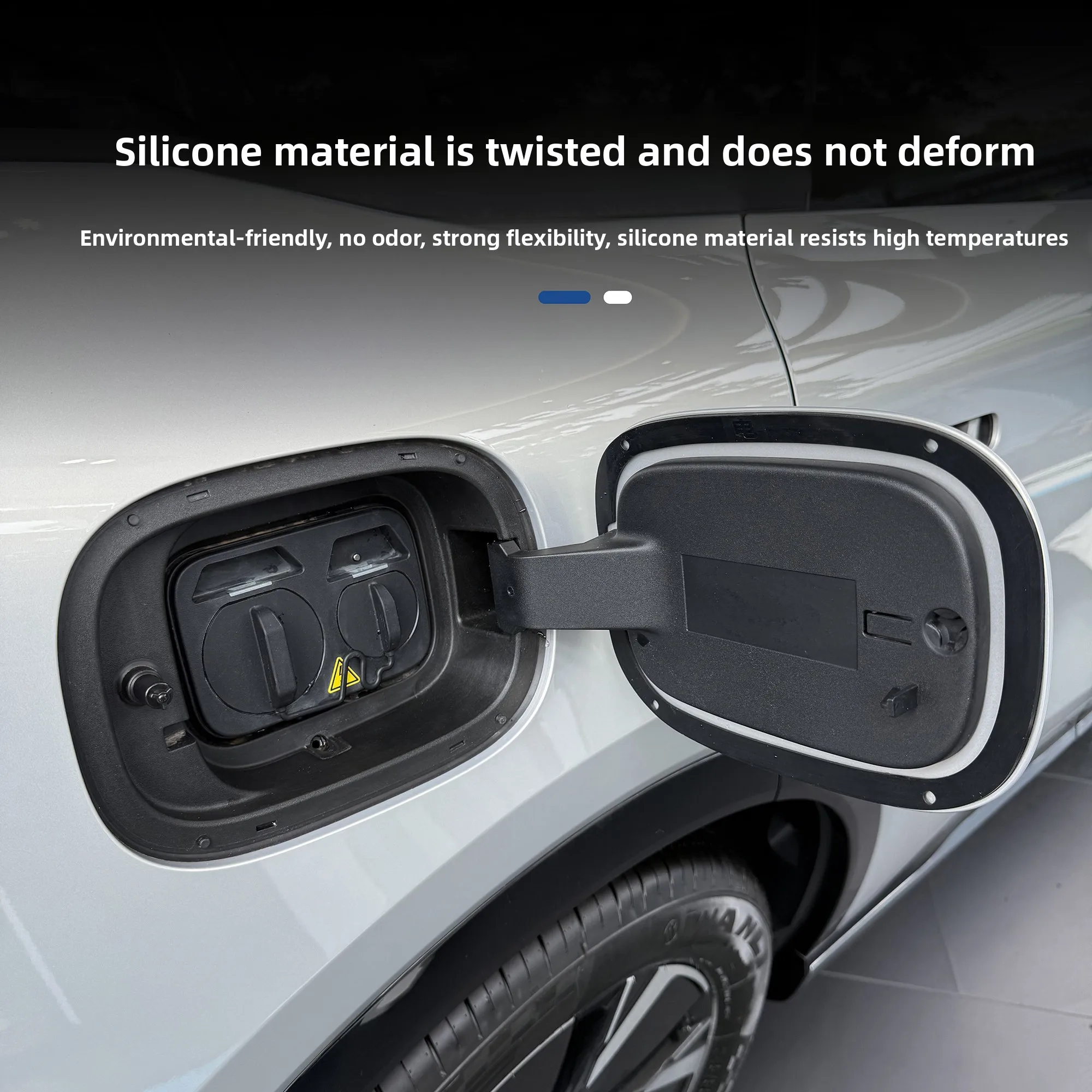 

For Changan NEVO Q07 1Pcs Car Charging Port Sealing Strips Fuel Tank Cover Sealing Ring Waterproof and Dustproof Sealing Strip