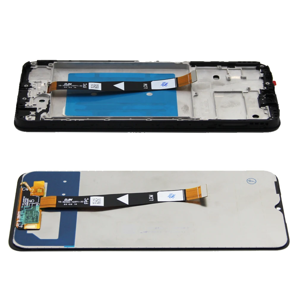 شاشة LCD 6.6 بوصة لهاتف سامسونج جالاكسي A22 5G SM-A226B/DS مجموعة المحولات الرقمية لشاشة تعمل بلمس مع إطار لـ A226 A226B A226BR A226L