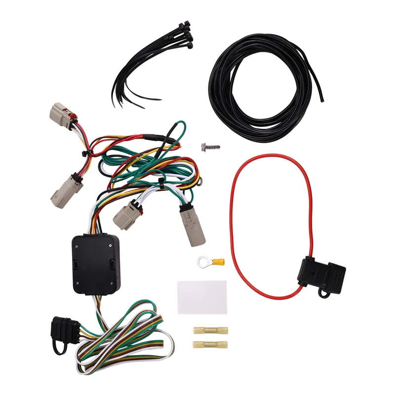 

Портативный 4-контактный комплект жгутов проводов прицепа 56468 Автомобильный стандартный 4-контактный разъем на заказ для Ford Bronco 21-24 со светодиодным задним фонарем