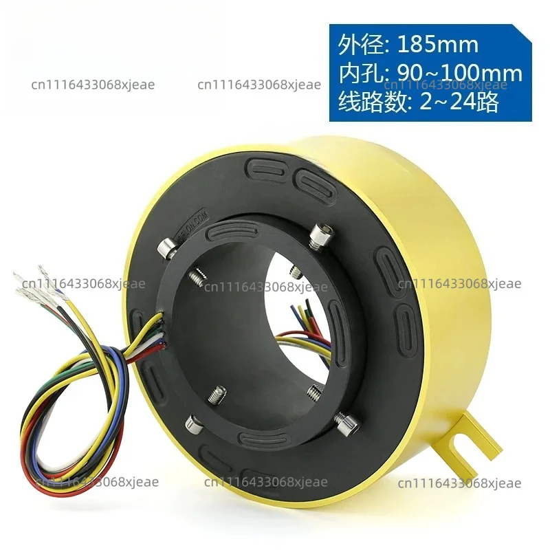 360 rotating conductive slip ring inner hole 90 100 outer diameter 185mm wire rotary joint 2-4-6 - 8-10-12