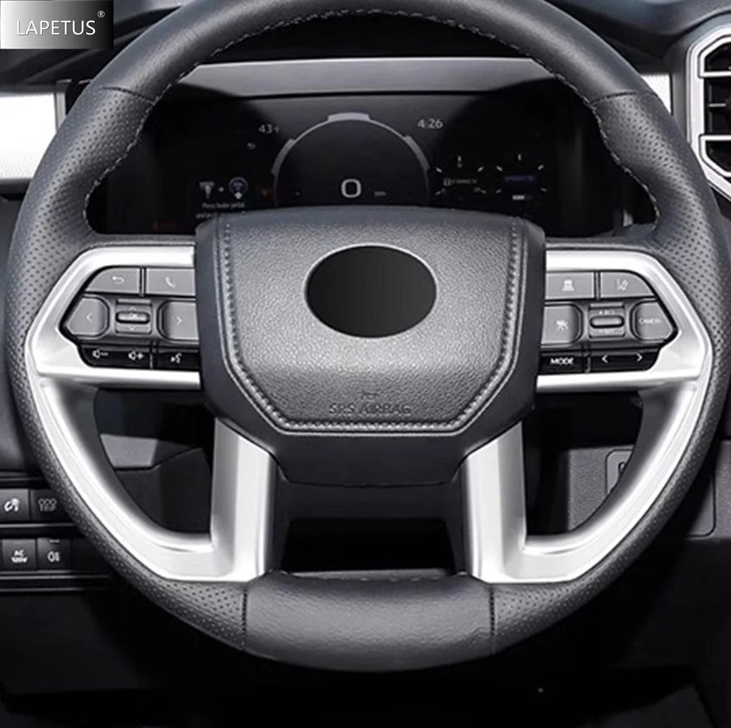 

For Toyota Tundra 2022 - 2025 Interior Accessories Head Light Lamp / Steering Wheel / Rear Air AC Vent / Handle Bowl Frame Cover