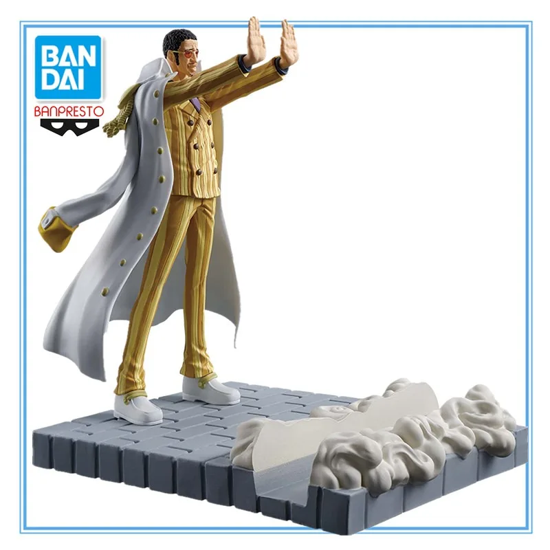 

In Stock Original BANDAI BANPRESTO ONE PIECE Borsalino Mobile Phone Holder PVC 12cm Anime Character Model Collection Toys Gifts