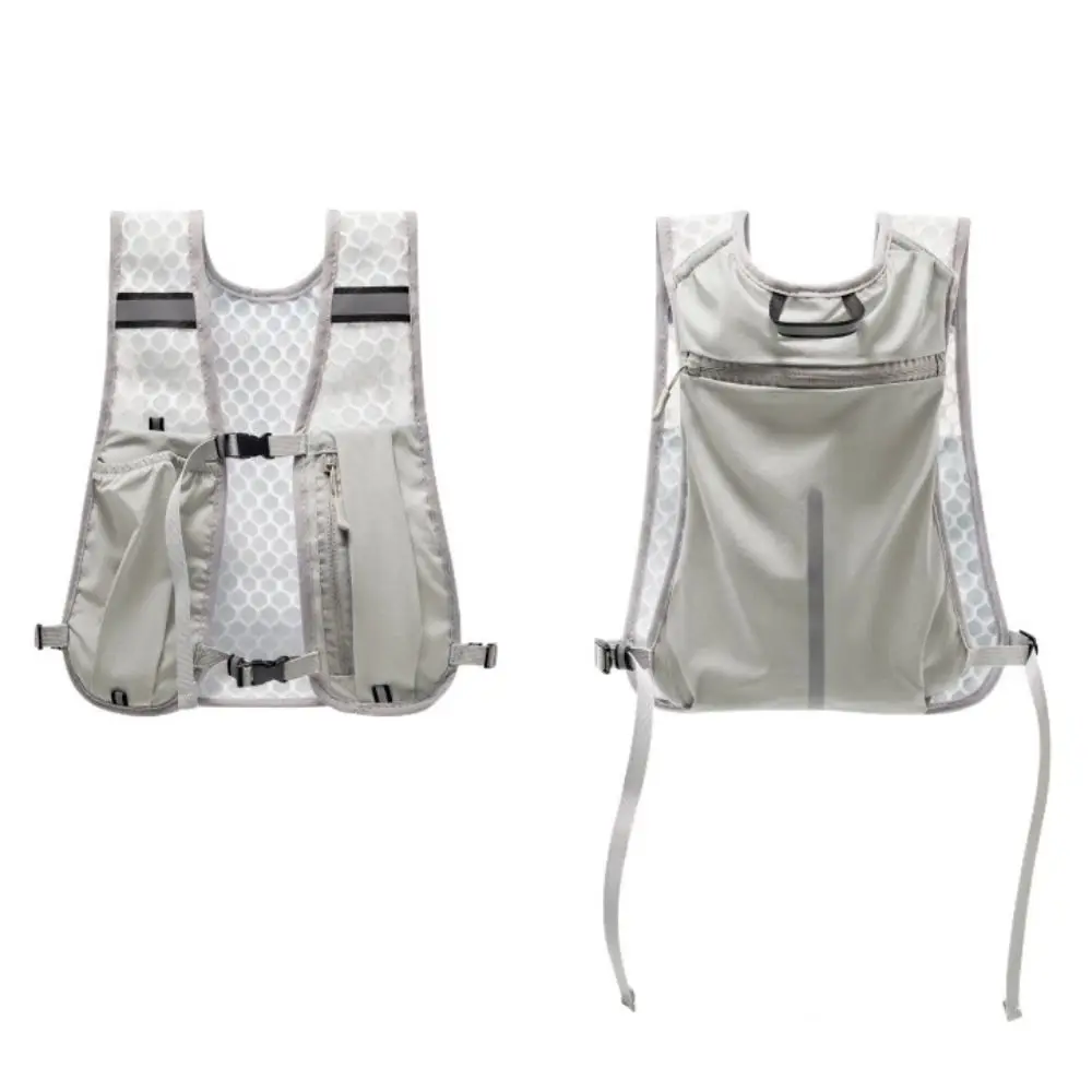 

Chest Pack Running Storage Vest Lightweight Waterproof Nylon Running Hydrating Backpack Reflective Breathable