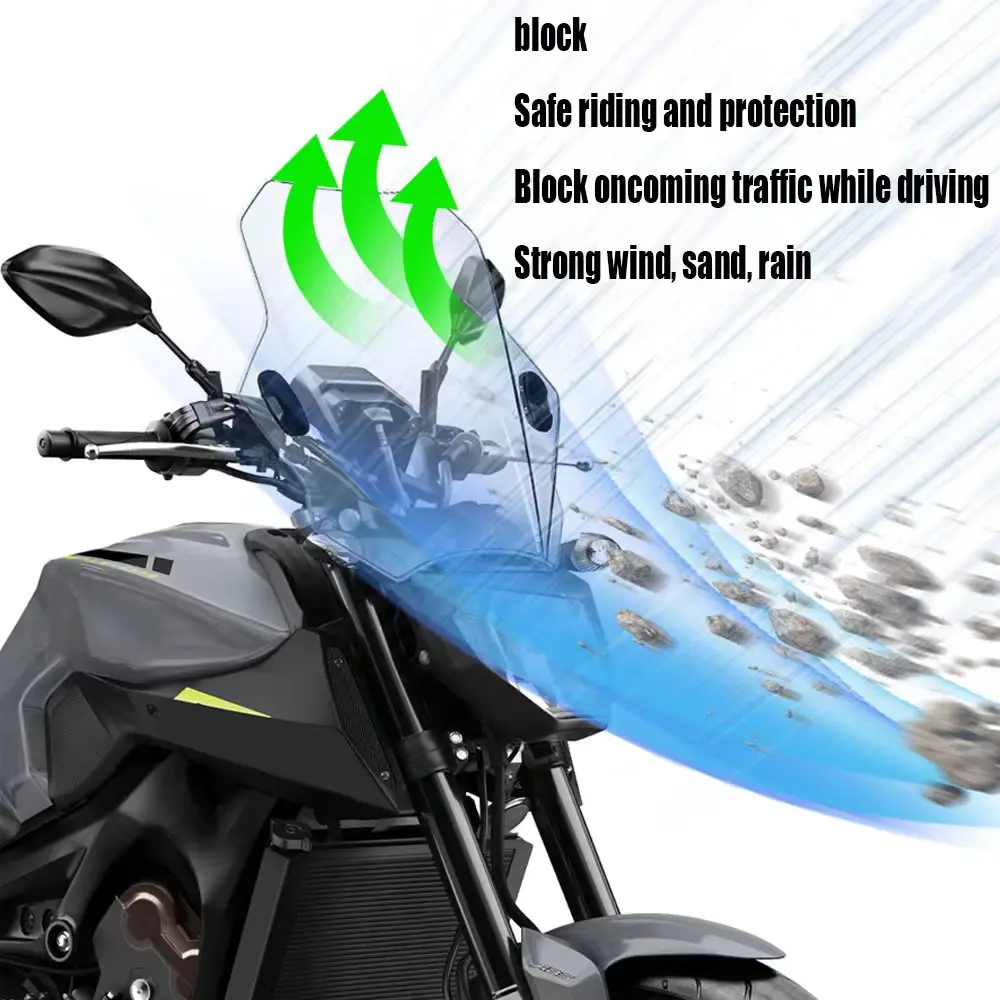 For High Gold GK1200 GK500 GK400 Universal Motorcycle Windscreen Adjustable windshield bracket 22MM 25MM 28MM