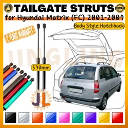 Entretoises de ressort à gaz de hayon de voiture, supports de levage de coffre arrière, amortisseurs, Hyundai Matrix URA Back 2002-2012, 570mm, Qté (2)