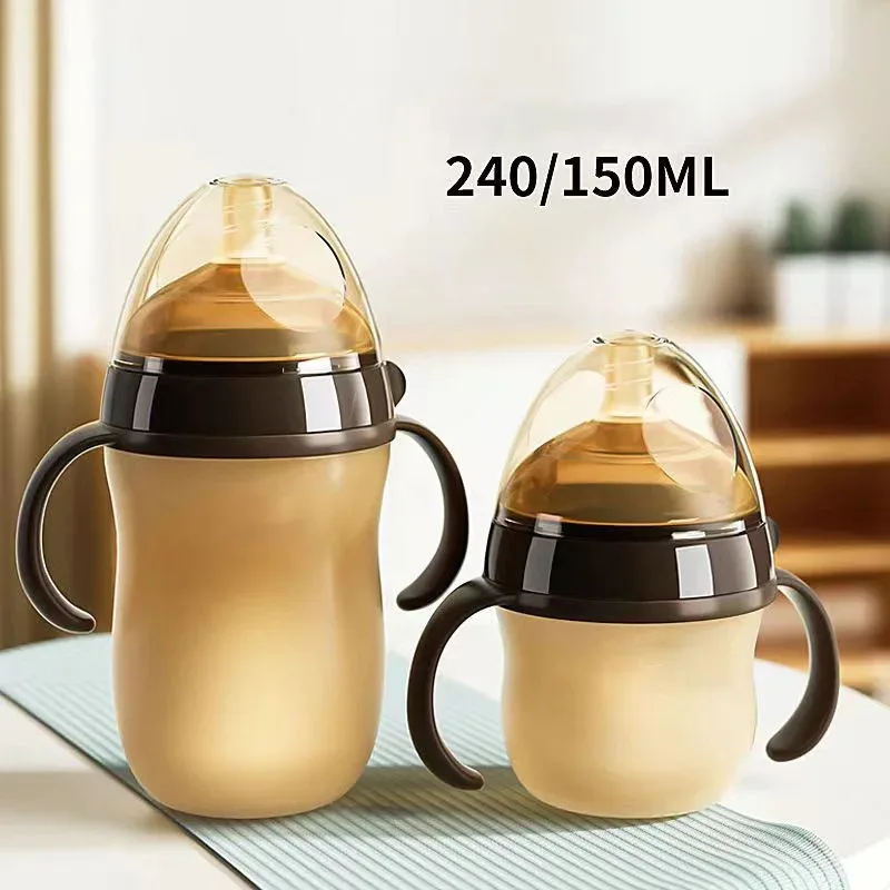 

Силиконовая детская бутылочка без бисфенола А, подходит для детей 0–36 месяцев, 150–240 мл, Mimics Experience грудного вскармливания