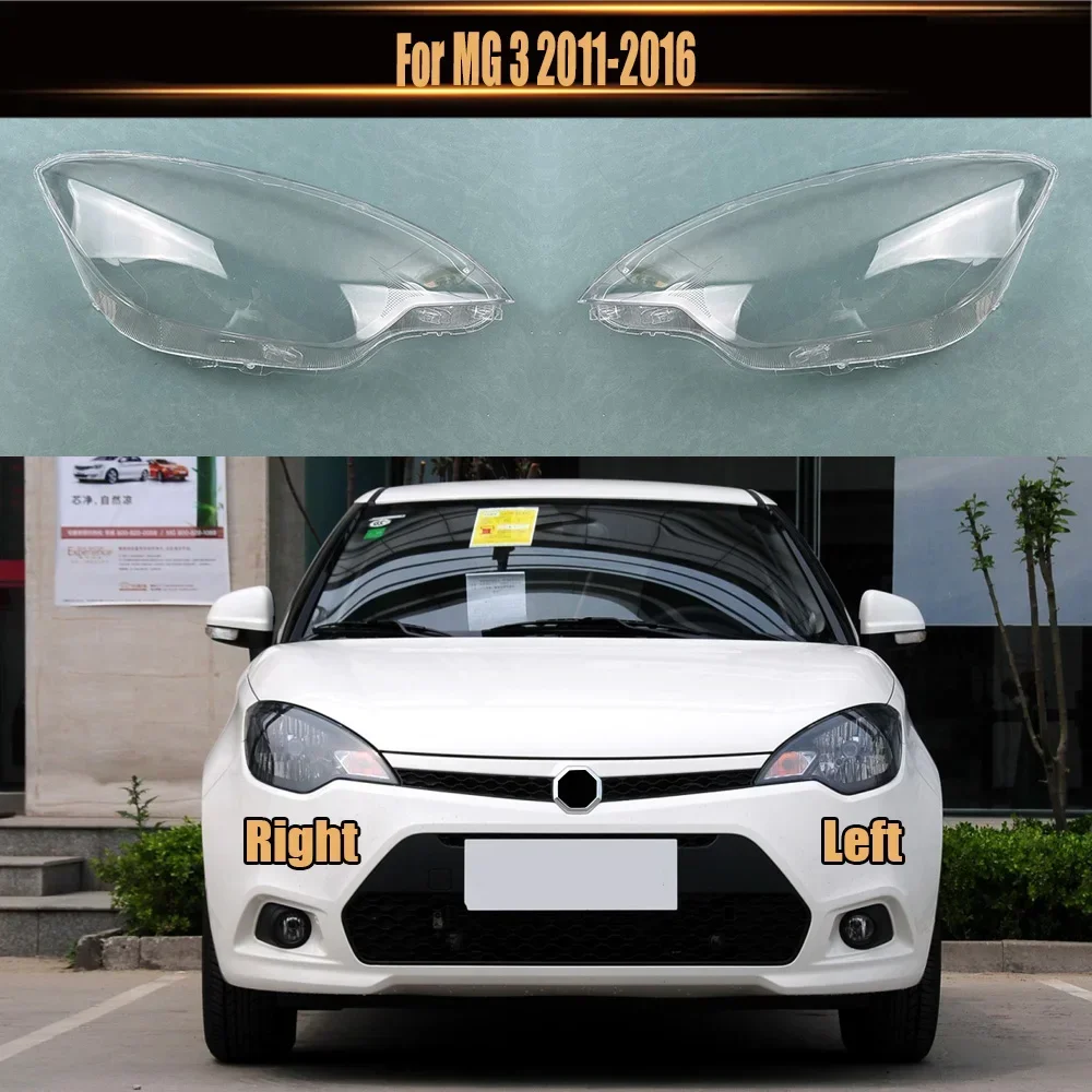 

For MG 3 2011-2016 Headlamp Lamp Shell Headlight Cover Transparent Lampshade Plexiglass Replace Original Lens