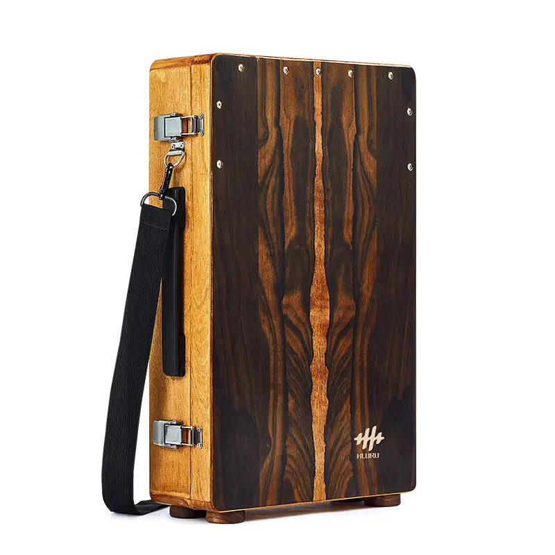 Professional Ciricote Cajon Drum - Adjustable Snare Wires for Versatile Tone and Optimal Percussion Control