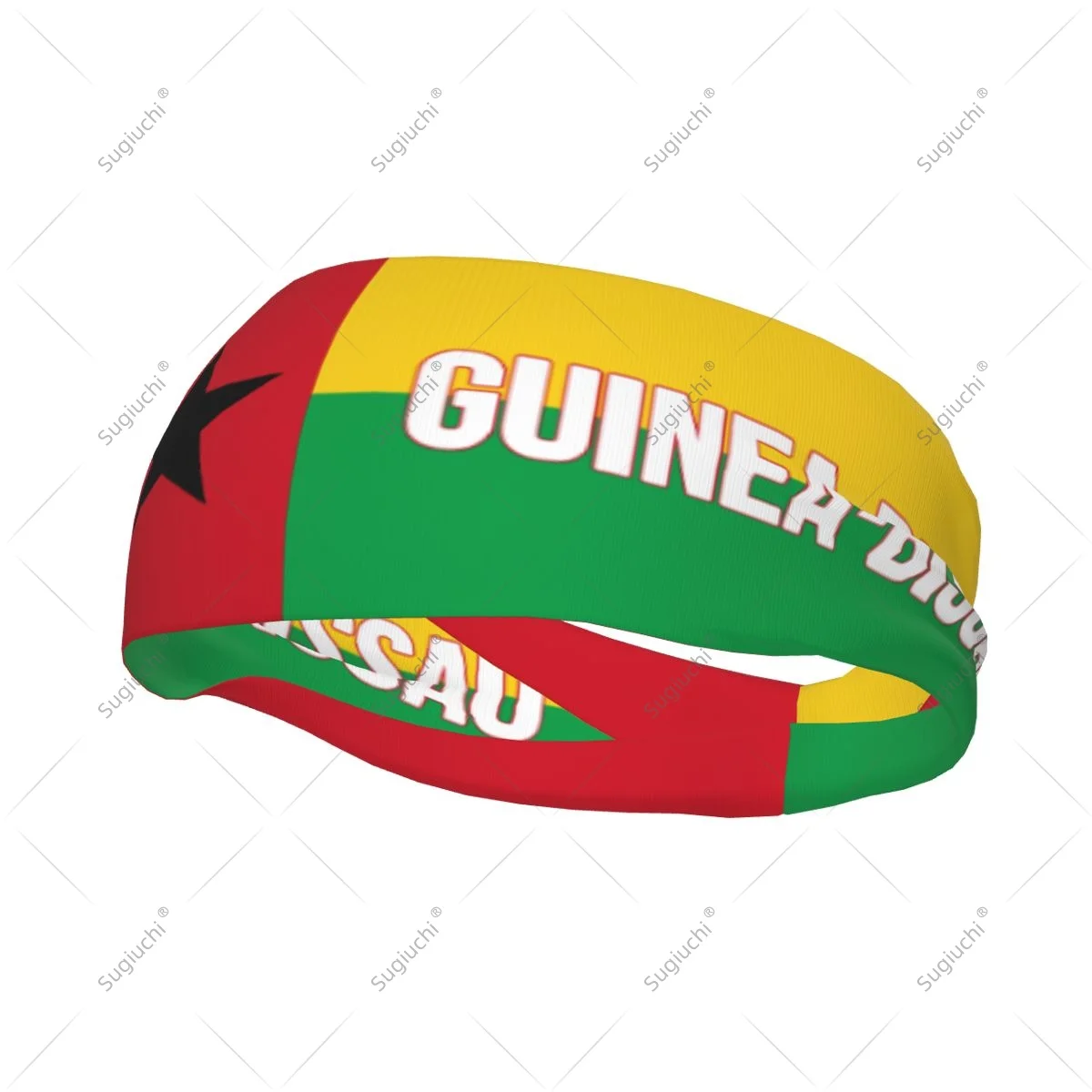 

Men Women Guinea-Bissau Flag Elastic Wide Headbands For Yoga Fitness Tennis Running Gym Sports
