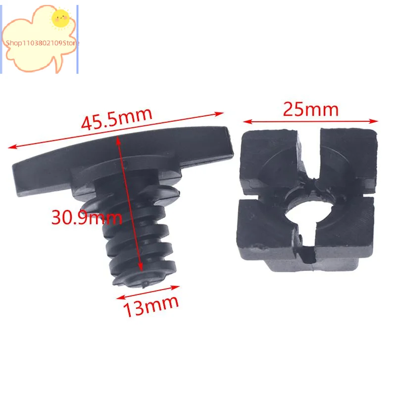 【HT】1Set Trunk Seal Screw Thread Buckle For 3/5/7 Series E31 E34 E39 E46 Tool Box Screws Tool Box Knob Base