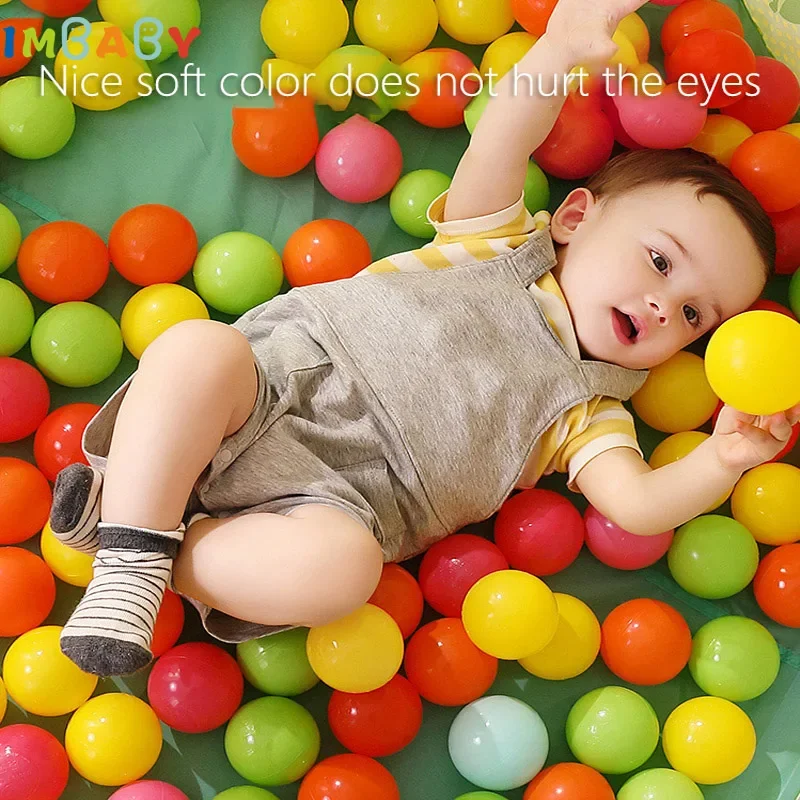 100/200 PCS Colored Plastic Balls Baby Playground Ocean Wave Ball Children's Park Balls for Dry Pool Soft Eco-Friendly Baby Toys