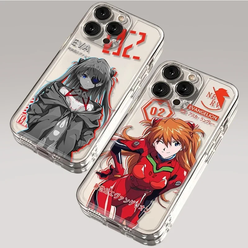 E-Evangelions E-EVA Phone Case for For Xiaomi 13 Redmi Note 12 11 10 Pro Turbo Poco F5 F4 F3 X5 X4 X3  Langley Soryu Phonecase