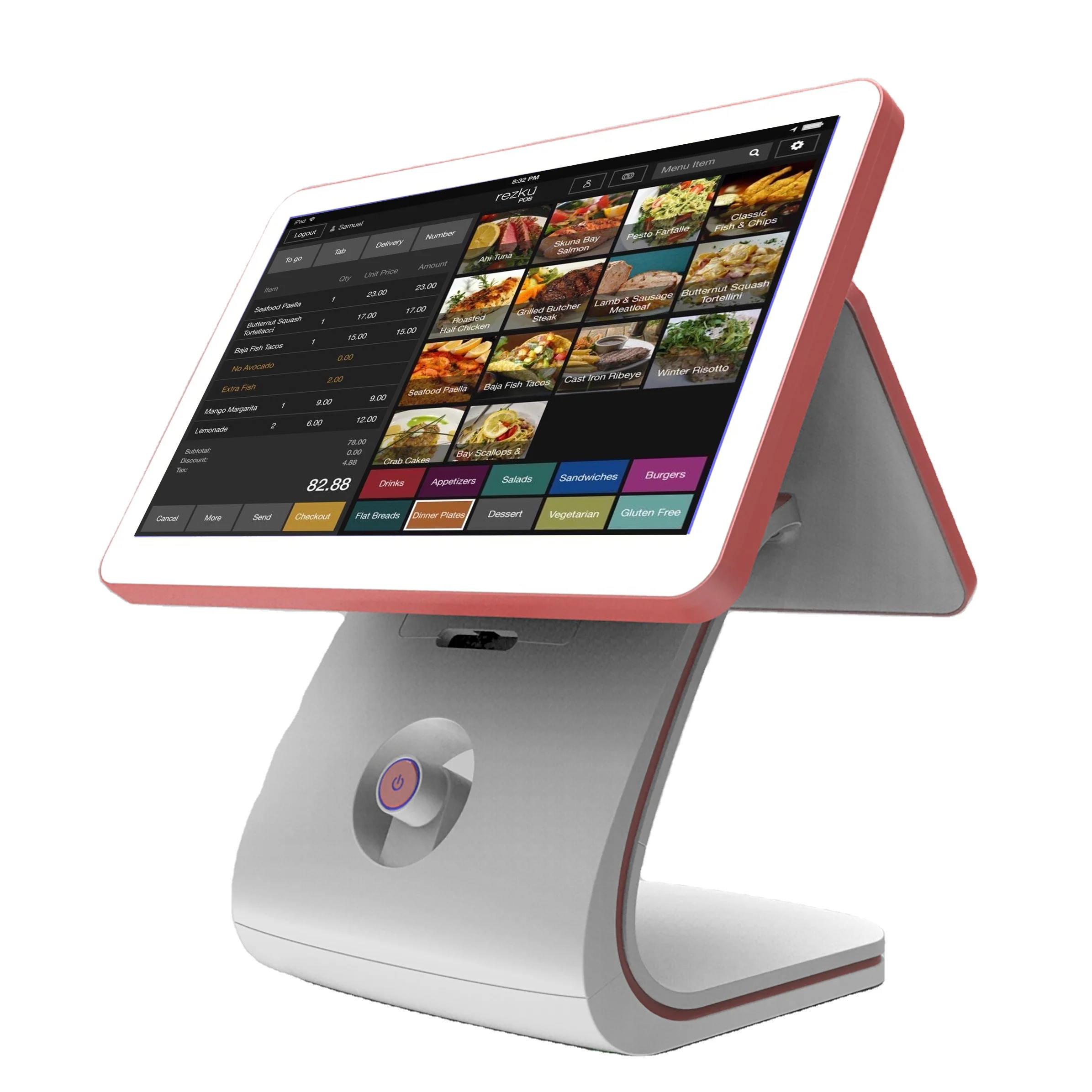 نظام Win/android Google GMS POS مقاس 15.6 بوصة، ماكينة تسجيل المدفوعات النقدية POS التي تعمل باللمس، مجموعة غلاف الماكينة الكل في واحد، آلة كاملة --- PY #4