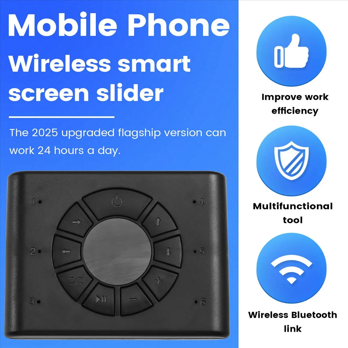 Smart Screen Swiper Six Heads Automatic Screen Swiper Plastic Wireless Page Turning Video Swiping Artifact