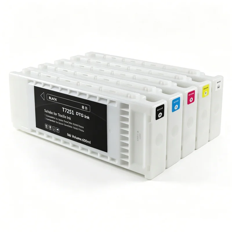 1x T7251 T7254 T725A T725A1 A2 Compatible Ink Cartridge For Epson Surecolor F2000 F2100 F2130 F2140 Printer Full DTG Textile Ink
