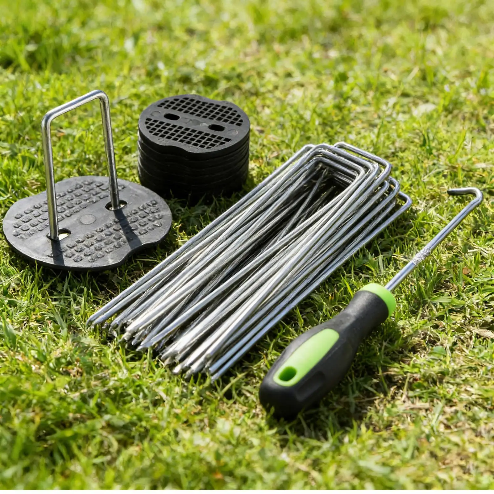 Landscape Stakes Heavy-Duty Landscape Spikes 50 Pieces Outdoor Plant Cover Spikes For Outdoor Yard Pathway Farm Patio Driveway