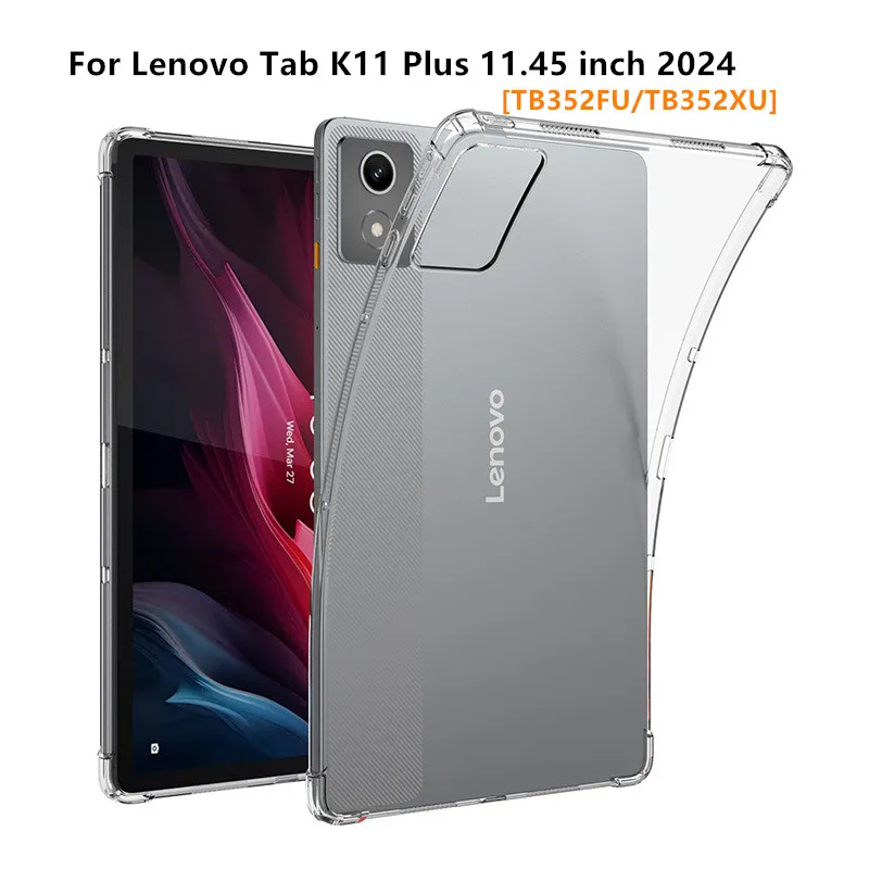 Für Lenovo Tab K11 Plus 11,45 Zoll 2024 Schutzhülle TB352FU/TB352XU 11,45 Zoll verdickte weiche Airbag transparente TPU Tablet-Hüllen