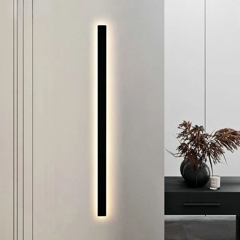 Modern Minimalist Light And Thin LED Wall Lamp Nordic Corridor Bedroom Bedside Lamp Interior Decorative Lighting Fixtures