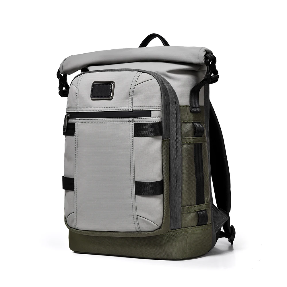 

Roll Top 15.6" Laptop Backpack Waterproof Multi-Pocket Business Backpack Expandable Travel Bag Wear-Resistant Schoolbag