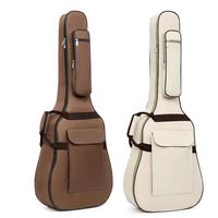 10mm Thick Padding Waterproof Acoustic Guitar Gig Bag for 40 41Inch Acoustic Guitars with Neck Strap, Soft Guitar Case