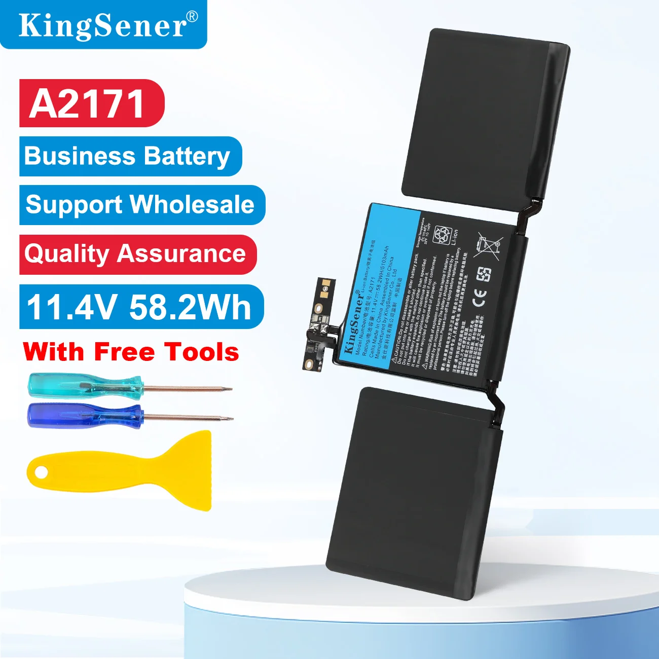 KingSener A2171 Laptop-Akku für Apple MacBook Pro Retina 13,3'' A2159 Baujahr 2019 für MacBook 13'' A2289 A2338 Baujahr 2019 2020
