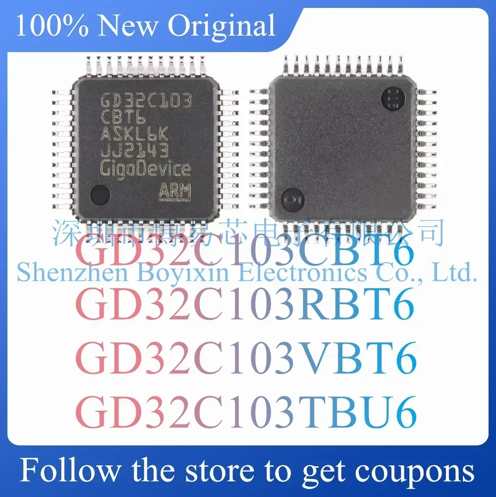

NEW GD32C103CBT6 GD32C103RBT6 GD32C103VBT6 GD32C103TBU6.Original Product.
