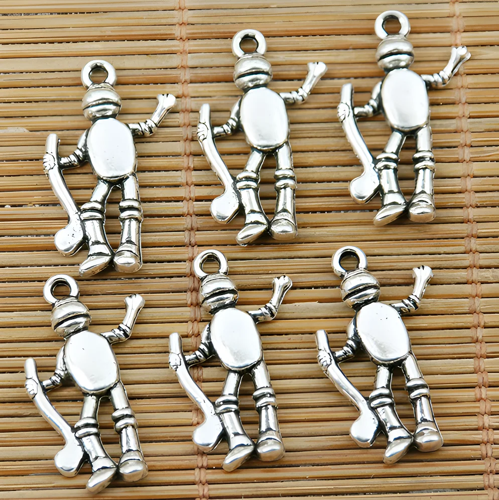 

20pcs 26*16mm Alloy matel tibetan silver cartoon design pendants HWEF1431