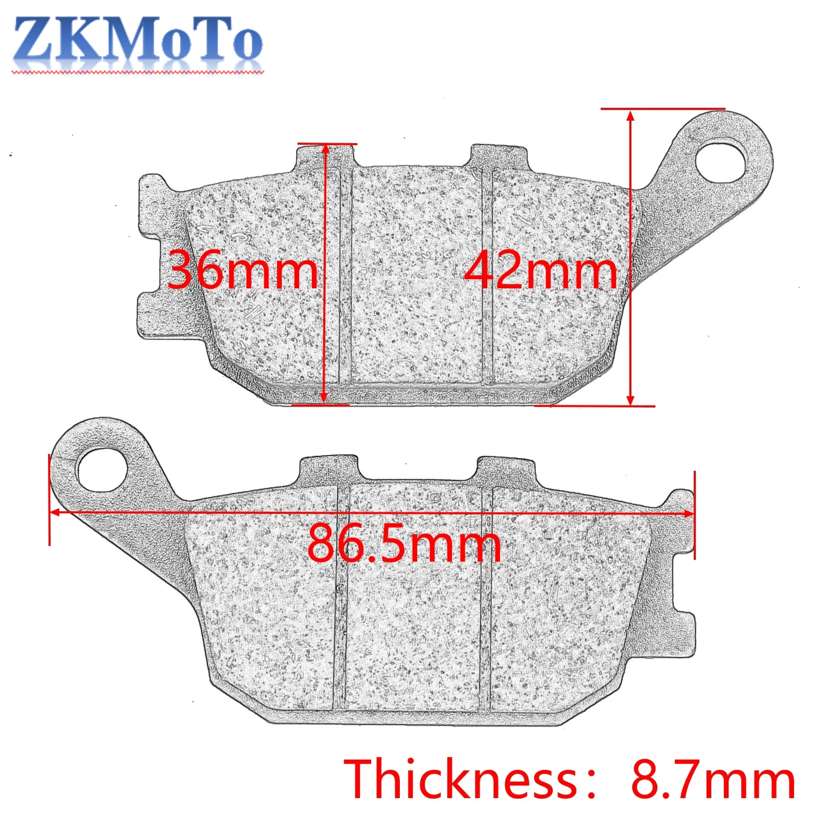 Motorcycle Accessory Rear Brake Pads for Yamaha YZF600 R6 YZF R6S FZ6 FZ8 Fazer 8 Naked FZ1 FZS 1000 YZF R1 MT07 MT09 Tracer 900