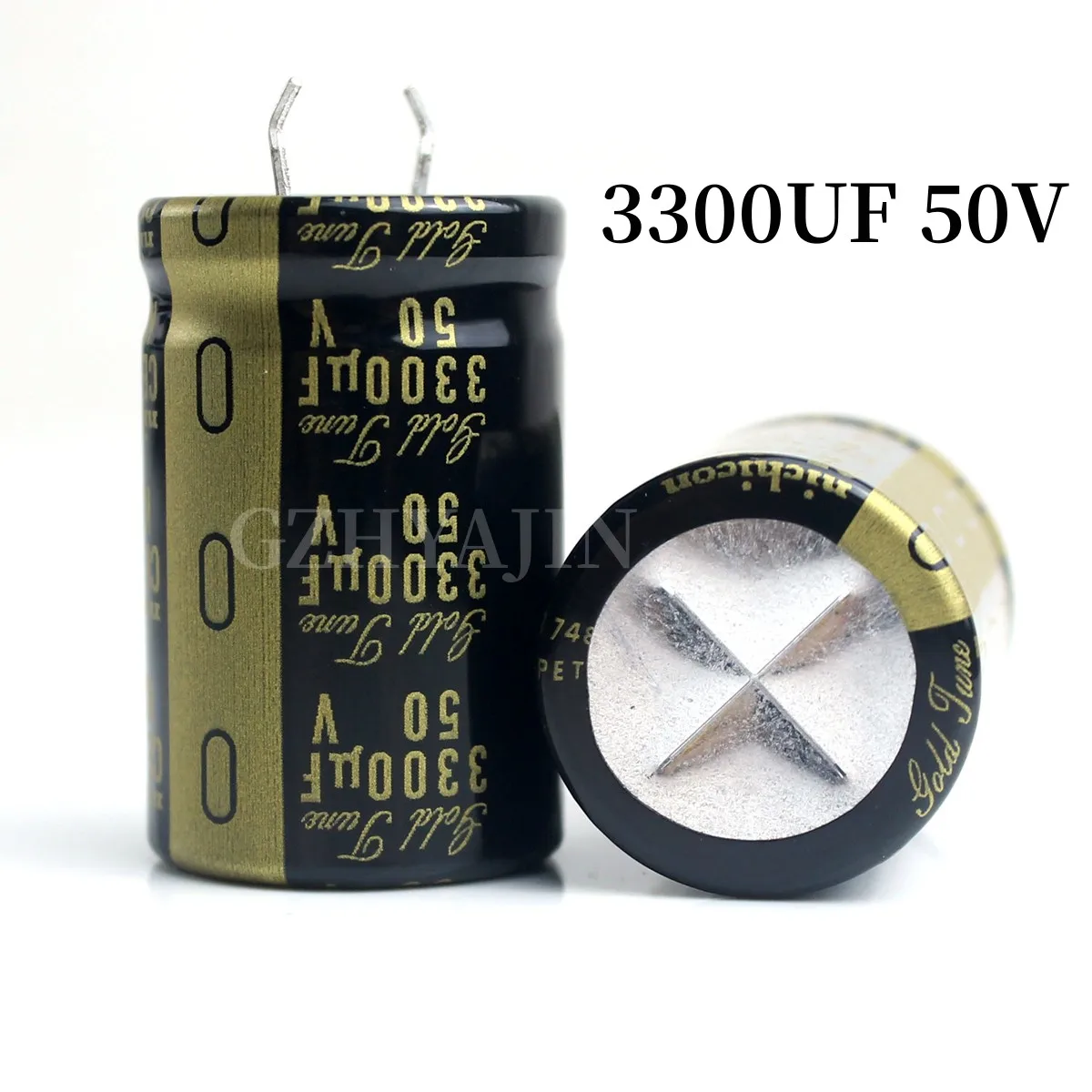 

Jikang 50V 3300UF KG Gold Tune fever audio electrolytic capacitor size: 35MM*22MM*10MM