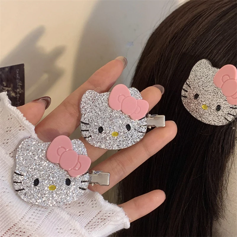 Cartoon Girls Hairs Accessories Kitten Bow HairClips Bangs Clip Cute Cartoon Headdress Gifts