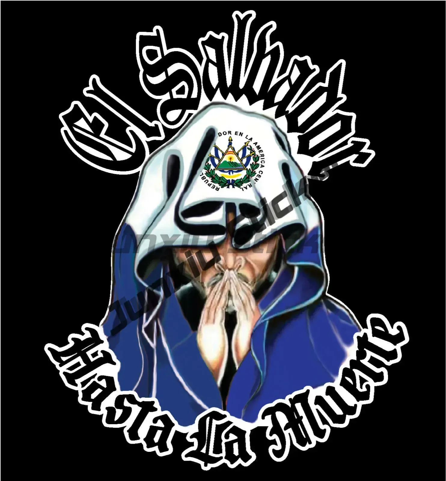 ES El Salvador Sticker Flag Decal Jack Rackham Pirate ES El Salvador Country Code Creativity Scratch-Proof Car Accessories