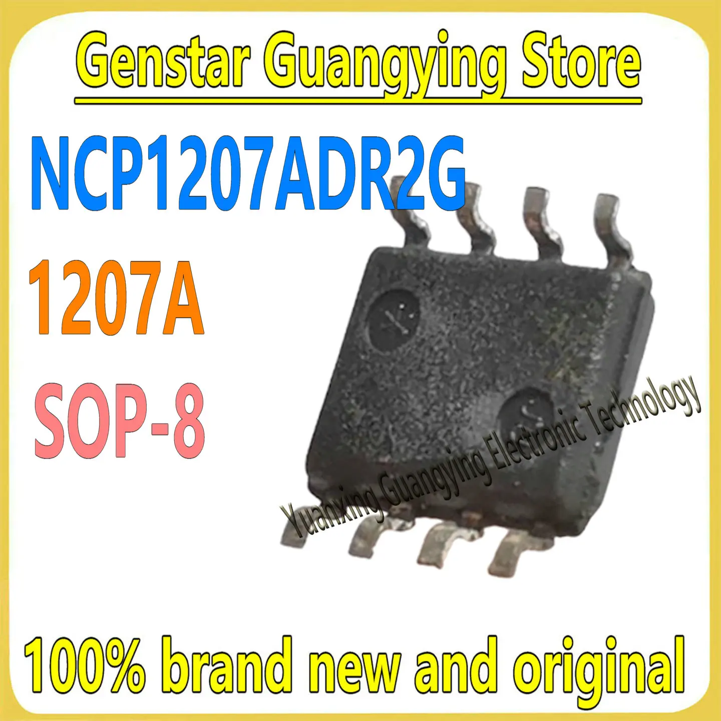 (5 pieces) NCP1207ADR2G, NCP1207ADR, NCP1207AD, NCP1207A, 1207A, SOP-8 chip set, 100% brand new.