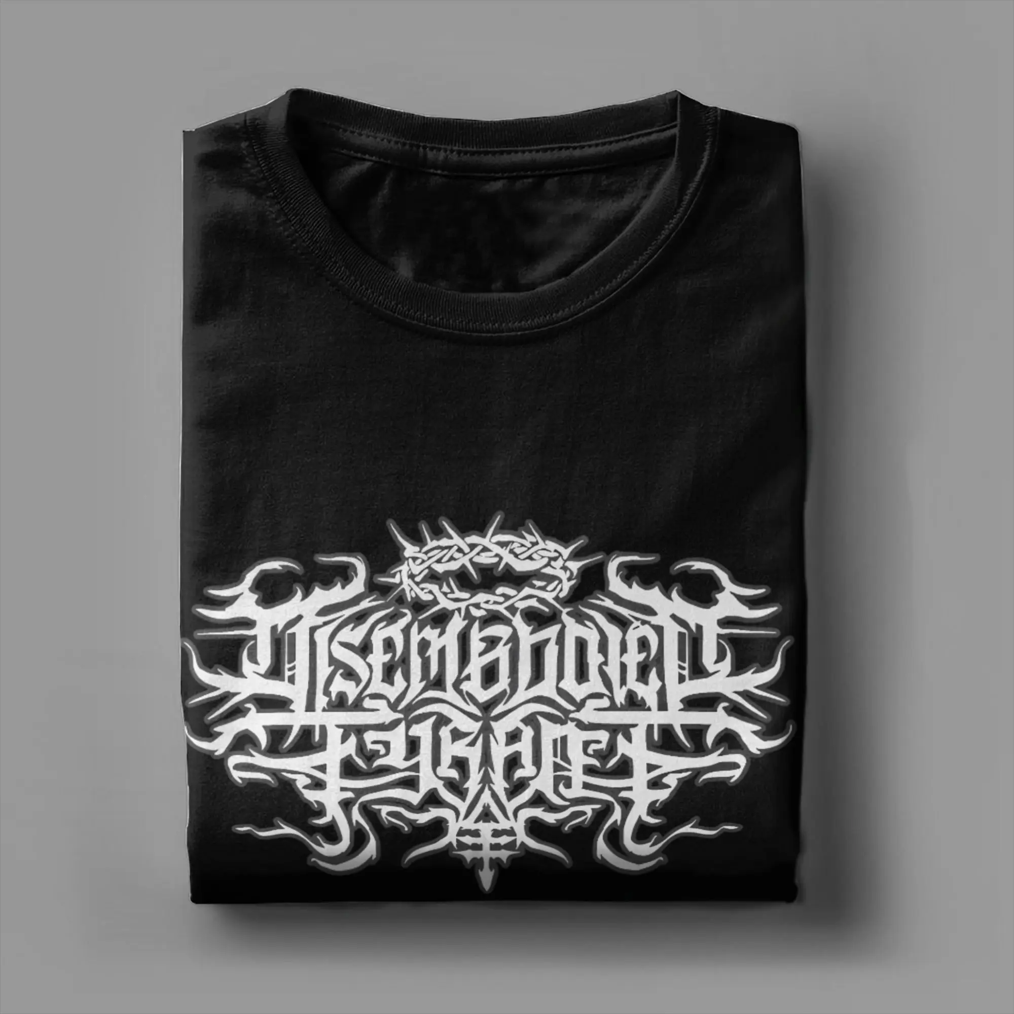 Disembodied الطاغية الفرقة الرجال تي شيرت الجدة تي شيرت قصير الأكمام الجولة الرقبة تي شيرت 100% القطن هدية الملابس