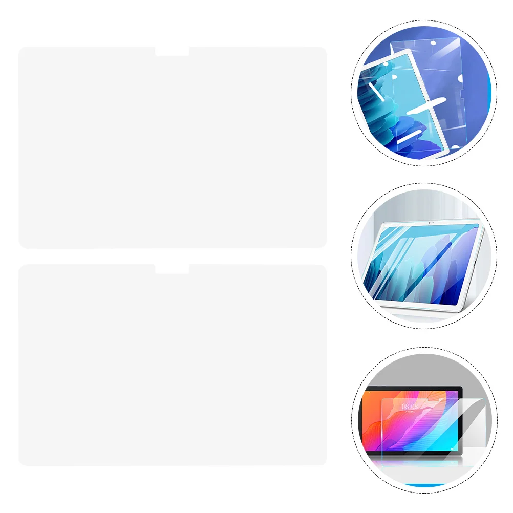 

2Pcs High Definition Screen Film for Tab Tempered Glass Protector Compatible with Galaxy Tab Clear Smooth Response