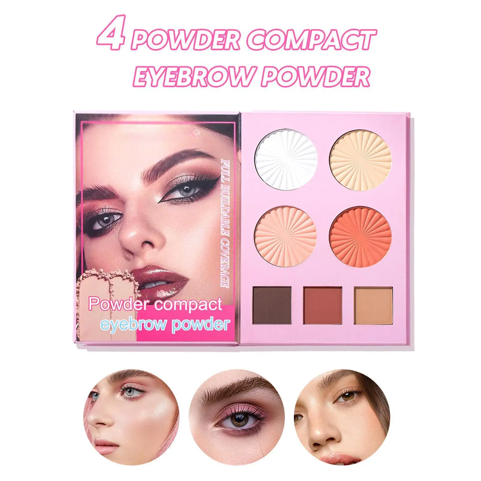 24 لونًا من ظلال العيون و6 ألوان من لوحة مكياج تحديد وتسليط الضوء على أحمر الخدود، متعددة الوظائف لمكياج الوجه #3