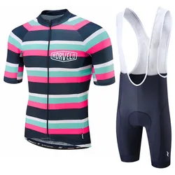 Cycling Uniform MORVELO For Men's Summer Clothes Bicycle Clothing Sports Jersey Set 2024 Road Bike Blouse Cyclist Outfit