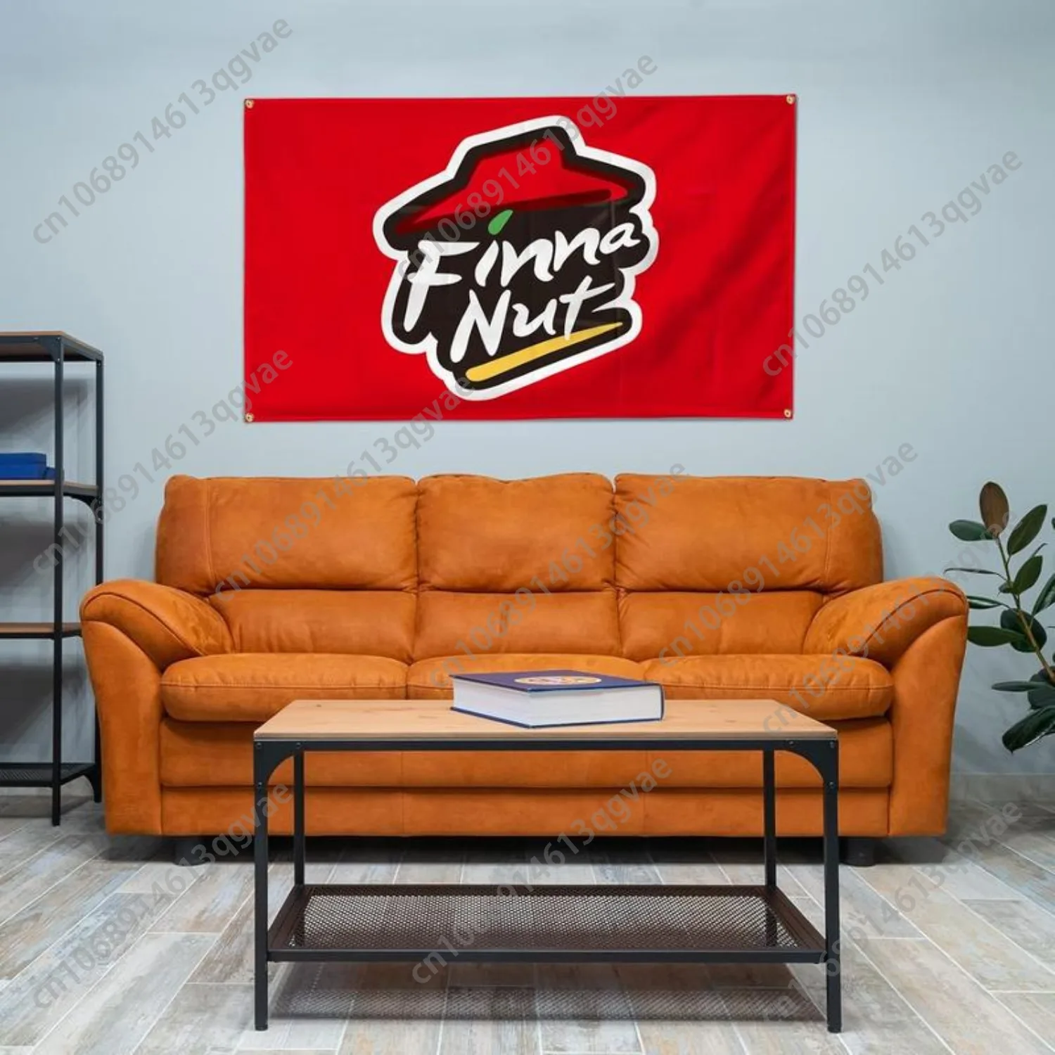 فينا الجوز البيتزا العلم مضحك ملصق نسيج للكلية غرفة النوم رجل الكهف الجدار الشنق راية ديكور الحلقات ديكور مخصص #4