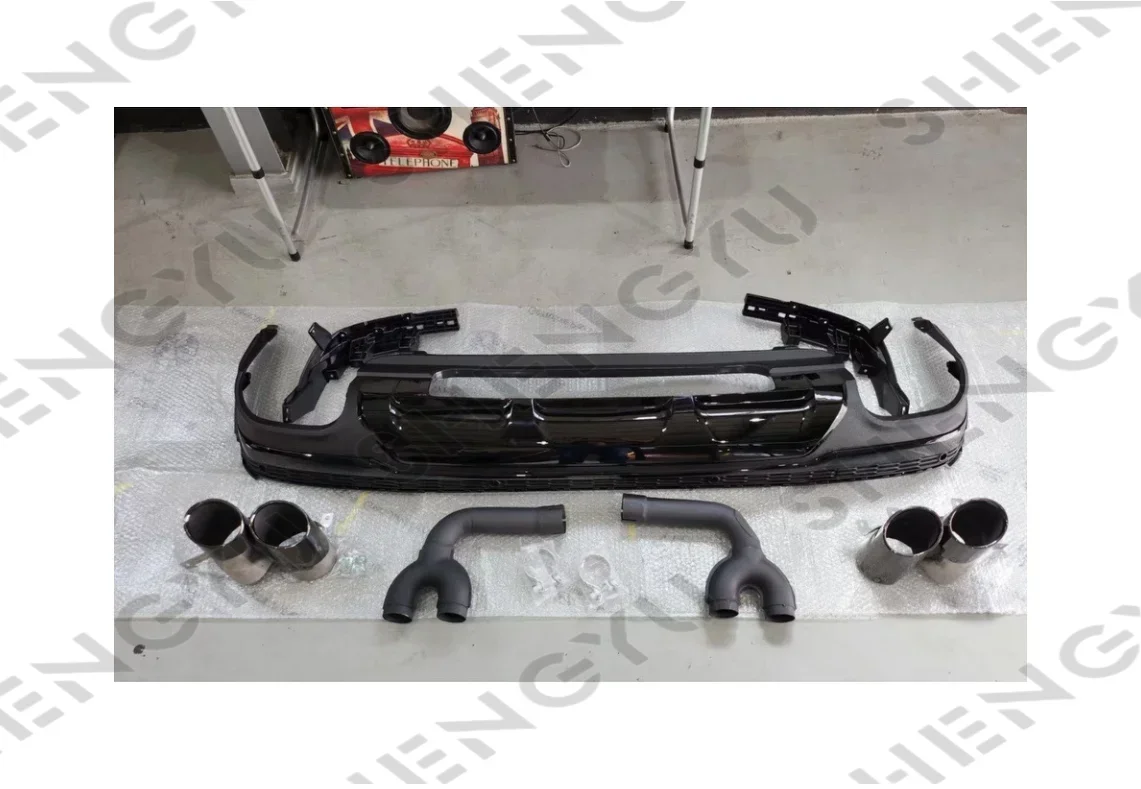 Auto Body Systems for Audi Q7 2021 year upgrade to SQ7 model include grille rear diffuser and tail pipes car accessories