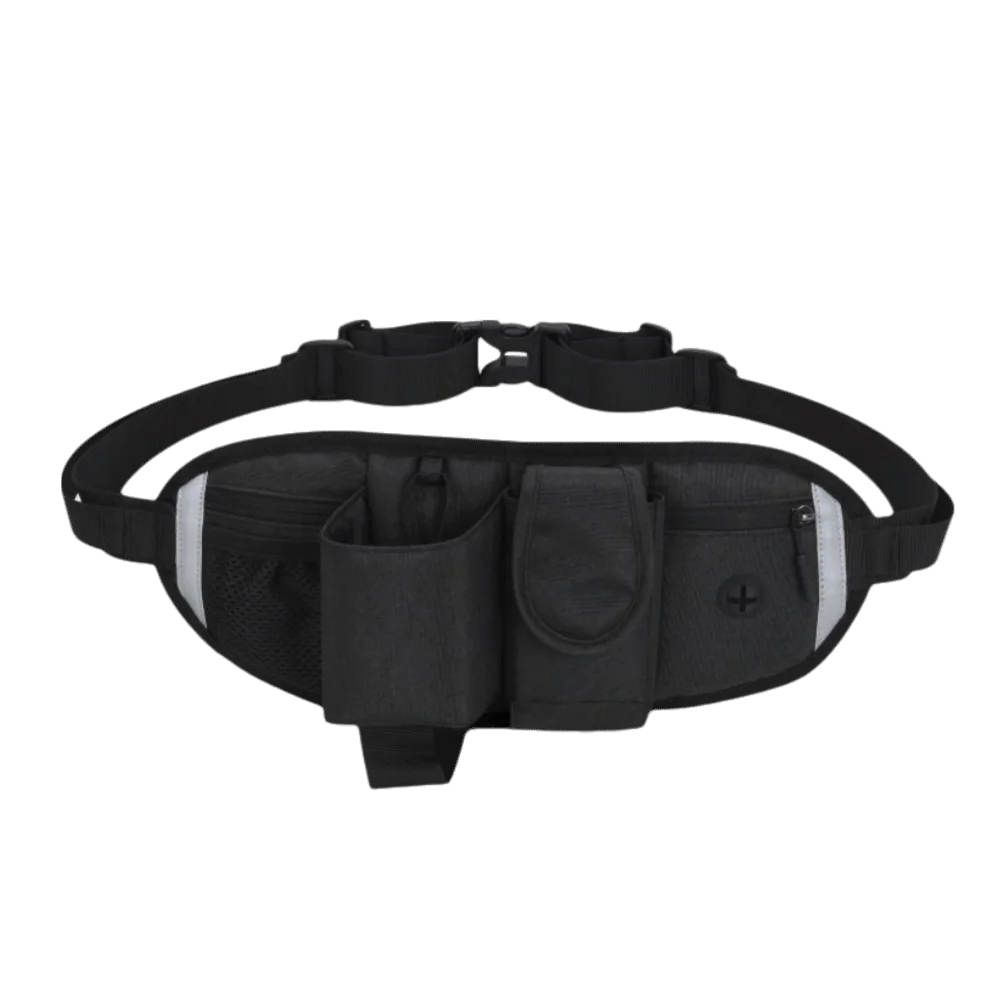 3pcs Multi-Compartment Running Waist Bag Zippered Closure Adjustable Strap Sport Fanny Pack Lightweight Fabric Outdoor Waist Bag